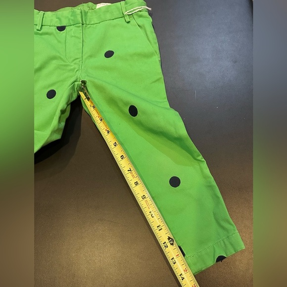 CREWCUTS Size 5 Green Blue Polka Dot Twill Pants R $69 - Picture 5 of 5